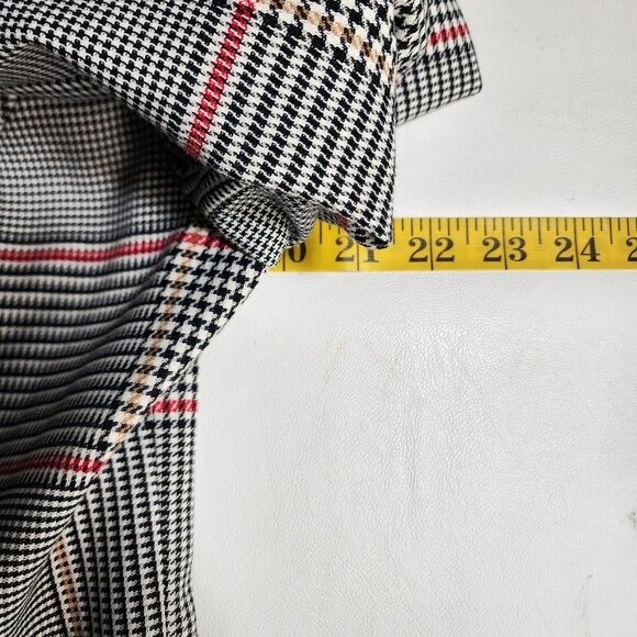 Court And Rowe Blazer Houndstooth Plaid Womens 12 Gold‎ Button Bolton - Picture 12 of 13